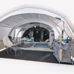 Quechua Tente Gonflable De Camping - Air Seconds 6.3 XXL F&B - 6 Personnes - 3 Chambres -Camping Série Magasin tente gonflable de camping air seconds 63 xxl f and b 6 personnes 3 chambres 3