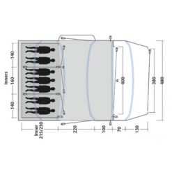Tente Gonflable Outwell Jacksondale 7PA -Camping Série Magasin tente gonflable outwell jacksondale 7pa 2
