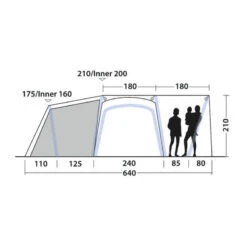 Tente Gonflable Outwell Oakdale 5PA -Camping Série Magasin tente gonflable outwell oakdale 5pa 3