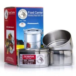 Zebra Porte-nourriture En Acier Inoxydable 12cm X 3 Couches -Camping Série Magasin zebra porte nourriture en acier inoxydable 12cm x 3 couches 2